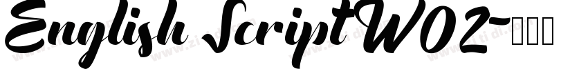 English Script W02字体转换